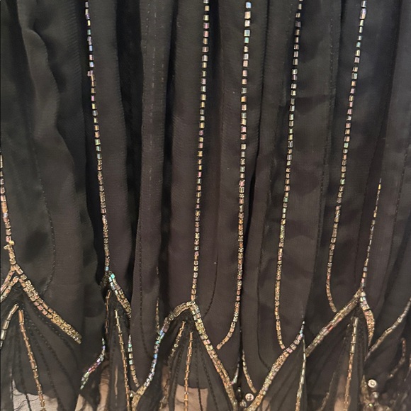 Romeo & Juliet Couture Black Beaded Dress NWT - Picture 9 of 10